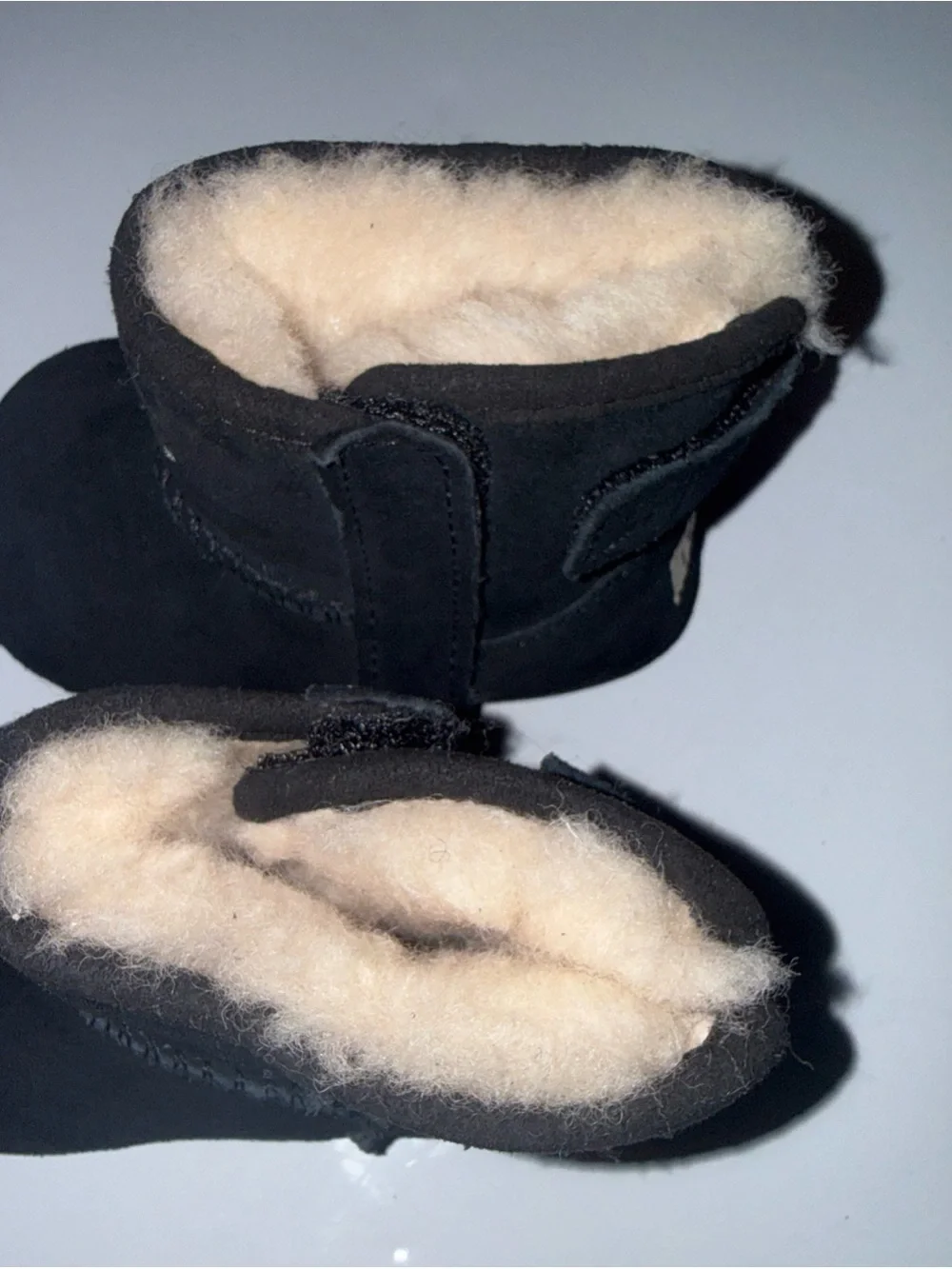 Ugg Jessie Crib Toddler Toasty Warm Sheepskin Winter Boots Black Size 02/03